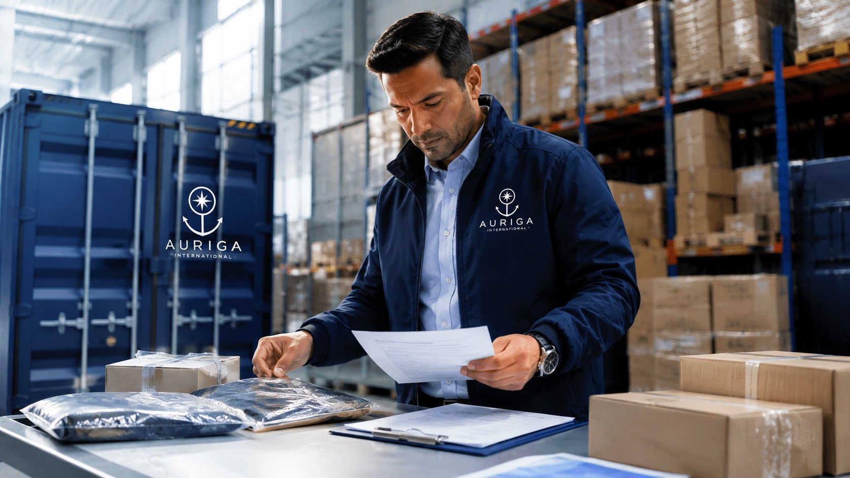 Inspector de Auriga International verificando condiciones de producci&oacute;n en origen